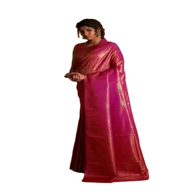 Saree aus Baumwoll stoff von aus gezeichneter Qualität Frauen für ethnische Kleidung für Hochzeits kleidung vom indischen Lieferanten