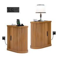 Table basse en bois sur mesure avec compartiments de rangement dissimulés à fermeture éclair, design moderne pour l'organisation du salon, de la salle à manger et de la chambre.