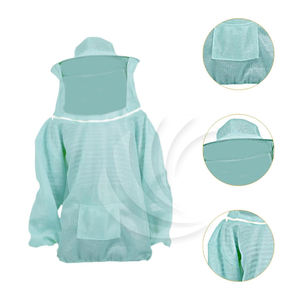 Chaqueta de Apicultura Resistente a Picaduras, Duradera, Protectora, de Poliéster Ligero, Impermeable, Talla Grande, con Capucha, para la Cosecha de Miel - Product Image 3