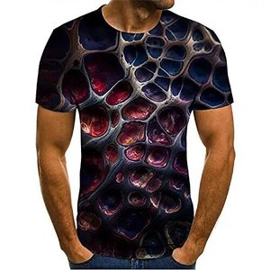 Camiseta de Moda Ligera de Manga Corta para Hombre, Informal, Ajustada, de Punto Sólido, Transpirable, Ecológica, con Estampado Personalizado - Product Image 1