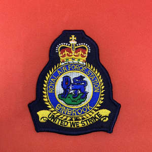 Écusson brodé personnalisé ANALYSIS & RESEARCH CELL, insigne pour casquette universitaire, tissu sergé, bordure adhésive Merrow - Product Image 6