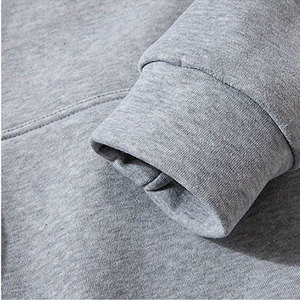 Conjunto Deportivo de Dos Piezas de Forro Polar para Invierno, Unisex, Informal, Transpirable, con Capucha, Diseño Sólido, 100% Algodón, Precio Bajo, Ropa Urbana - Product Image 2