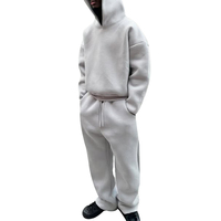 Ensemble de pantalons de survêtement et sweats à capuche 100% coton de haute qualité pour hommes survêtement Streetwear surdimensionné pour l'hiver