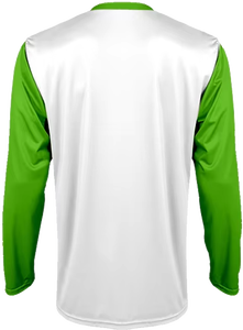 เสื้อเจอร์ซีย์ซอฟต์บอลแขนยาวคอกลมผ้าโพลีเอสเตอร์ออกแบบโลโก้ได้ตามต้องการ - Product Image 3