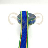 Medalla de seda sólida cintas correas encaje trenza adornos marca de agua personalizada efecto Moire para uniformes de servicio y medallas ceremoniales