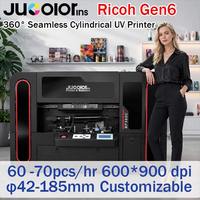 Imprimante UV pour bouteilles cylindriques Jucolor, imprimante UV à 360 degrés, machine d'impression numérique rotative pour tasses thermos avec la 6ème génération