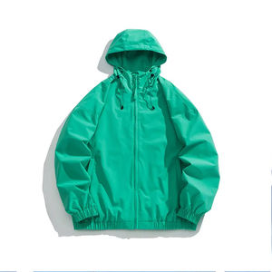 Chaquetas Cortavientos de Invierno para Hombre, Personalizadas, Impresas, Impermeables, Ecológicas, de Secado Rápido, con Exterior de Poliéster, Cierre Frontal - Product Image 1