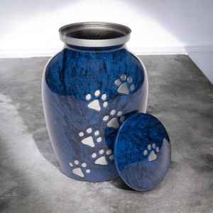 โกศขนาดเล็กรูปอุ้งเท้าสัตว์เลี้ยงทำจากโลหะแกะสลักรูปนกเทวดาได้ตามต้องการ - Product Image 3