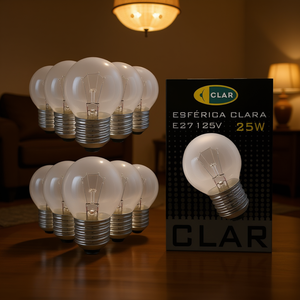 Ampoules incandescentes ESFERICA E27 CL 25W 125V - Product Image 3