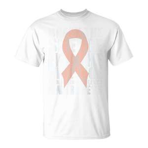 T-shirt arancione a maniche corte girocollo unisex per eventi di sensibilizzazione sulla violenza nei rapporti di fidanzamento tra adolescenti, stampata serigraficamente - Product Image 1