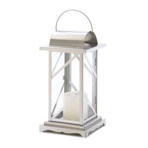 Metal Mini <b>Lantern</b> Hanging Wedding and Party Decor Handcrafted <b>Silver</b> Plated Rectangle Shape for Banquet Restaurant & Hotels - Product Image 1