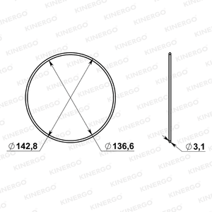 Anillo tórico ORAW04 para ORAW04 TG-81SC (F8F35, GA8F22) U881 - Product Image 2