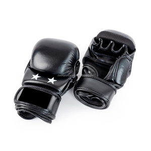 Concevez vos propres gants d'entraînement de boxe et de MMA personnalisés en cuir PU avec fermeture auto-agrippante – Vente en gros - Product Image 2
