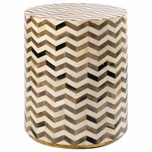 Table basse en bois avec incrustations d'os, table d'appoint, console, table d'appoint pour la décoration du salon, meubles tendance pour la maison, durables - Product Image 1