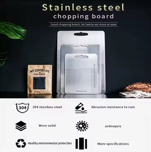 Hot bán 304 thép không gỉ cắt Board khỏe mạnh hình chữ nhật đang chặt khối với góc tròn hình dạng hình chữ nhật - Product Image 5