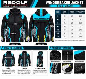 Chaqueta de Motocicleta para Hombre, Invierno, Impresión por Sublimación, Ligera, Impermeable, con Capucha, Ropa Exterior para Motociclismo, Transpirable, Resistente al Viento, para Carreras - Product Image 4