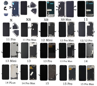Écran LCD 100 % testé pour tous les modèles d'iPhone 5 6 7 8 Plus 11 12 13 14 Pro Max X Xr Xs, écran LCD OLED JK GX OEM
