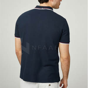 Polos deportivos de color sólido suaves y cómodos que absorben la humedad, Polo de alta calidad con logotipo personalizado, novedad - Product Image 3