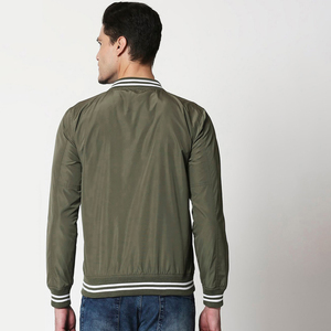 Chaqueta de béisbol cálida para hombre a precio de fábrica, chaqueta informal de invierno con letras bordadas, chaqueta de béisbol para hombre, servicio OEM - Product Image 3