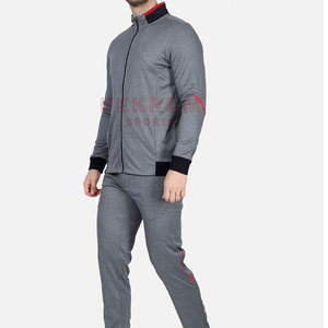 Customizable Men's Plus Size Winter <b>Tracksuit</b> Set Zipper 100% Cotton Jogging Suit Breathable Eco-Friendly Printed Logo - Product Image 2