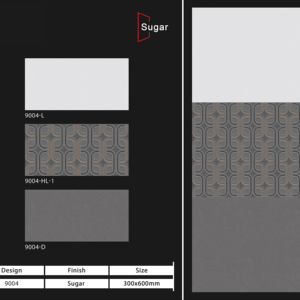 Carreaux muraux en céramique 300x600mm pour salle de bain et cuisine, finition brillante mate effet sucre, design intérieur luxueux. - Product Image 1