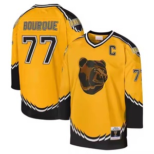 Sublimado al por mayor hombres camisetas de hockey sobre hielo 100% poliéster hombres uniforme de hockey sobre hielo sublimado con tamaños personalizados equipo personalizado - Product Image 6