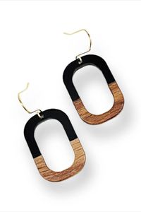 ต่างหูห้อยทำจากไม้ธรรมชาติทำด้วยมือสำหรับผู้หญิงขายส่งเครื่องประดับ - Product Image 5