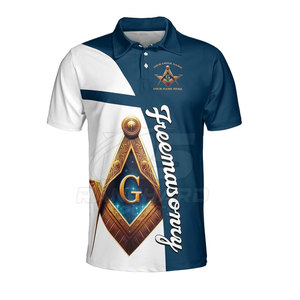 เสื้อโปโลแขนสั้นลายฟรีเมสัน ผ้าเนื้อดี งานฝีมือประณีต เสื้อโปโลเมสัน สไตล์สมาชิกโลจ - Product Image 2