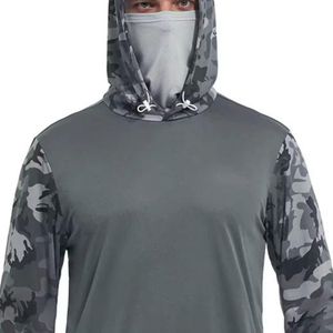 Long Sleeve Quick Dry UPF50+ Summer Outdoor Shirt 100% Cotton with Outdoor Hood - Product Image 2