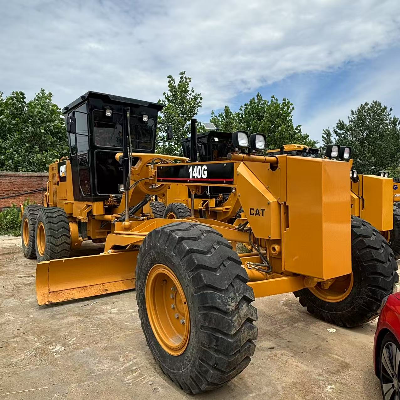 Высококачественный землеройный грейдер Caterpillar Cat140G, хорошая производительность, использованные землеройные машины Hefei для продажи с насосным двигателем