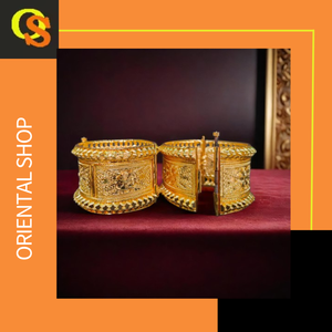 Antique Design <b>Bangles</b> <b>Set</b> with 22K Gold Plated Modern Style <b>Bangles</b> <b>Set</b> for Women Wear Jewelry by Exporters - Product Image 3