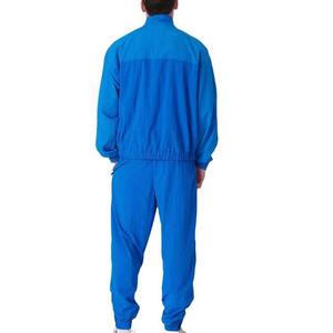 Conjunto Deportivo Cortavientos Azul, Chaqueta con Cordón 100% Nailon, Pantalones Deportivos Impermeables, Ropa Deportiva Casual de Invierno para Hombre, Estampado y Liso - Product Image 3