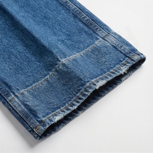 Customized Color Straight Organic Cotton <b>Women's</b> New Design Fashion Denim Cargo Trousers Breathable Quick Dry Casual Bottoms - Product Image 6