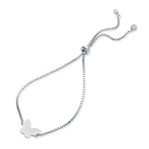 Bracelet papillon réglable en argent sterling 925 avec placage en or 18 carats bijoux féminins en gros - Product Image 5