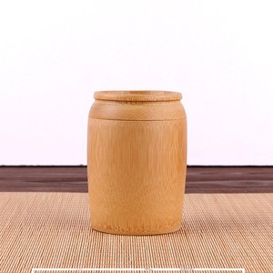 Luxury Kitchen Accessories Canister Set Eco Friendly <b>Bamboo</b> Tube Jar <b>Containers</b> With Lid Factory Price - Product Image 3