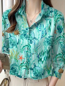 New Stylish Long Sleeves Breathable Women's Shirts Custom Casual High Quality Shirts 100% Organic Cotton Wholesale Shirt - Product Image 6