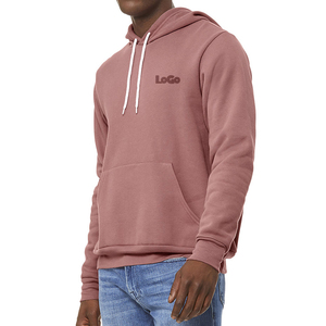 Sweat-shirt à capuche tricoté sur mesure pour homme, col rond, mélange coton-polyester de haute qualité, imperméable, anti-rétrécissement, 400g, fabrication OEM - Product Image 2