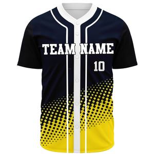 Maillot de baseball 100% polyester léger et respirant, dernier modèle avec impression par sublimation, vêtements d'équipe, maillots de sport - Product Image 1