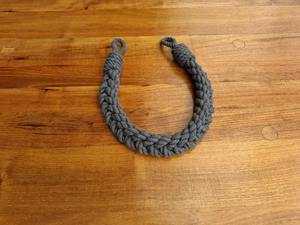 Curtain holdback. Curtain Tieback. Gray Cotton Curtain <b>Tie</b>. Curtain <b>Tie</b> <b>back</b> - Product Image 3
