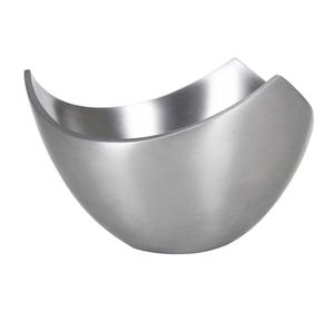 Bol de service décoratif en acier inoxydable argenté de luxe, design moderne, écologique, idéal pour la maison et les réceptions – Vente chaude - Product Image 1