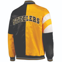 Blouson Bomber en Satin d'Hiver Personnalisé Nom de l'Équipe Personnaliser Blouson de Baseball Starter Blouson Varsity Homme Vêtement d'Extérieur