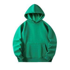 OEM Customized Logo Design 480g Ultra Soft Velvet Solid Color <b>Men</b> Women's Wholesale Pocket Hooded Sweatshirt Thickened Knitted - Product Image 1