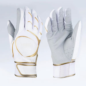 Gants de frappe de baseball professionnels personnalisés pour hommes en cuir de première qualité avec logo fabriqué - Product Image 1