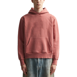 เสื้อฮู้ดผ้าฝ้าย500gsm สำหรับผู้ชายเสื้อสเวตเชิ้ตแบบสวมศีรษะแนวสตรีทโอเวอร์ไซส์ออกแบบได้ตามที่ต้องการด้านหน้ามีการออกแบบให้มีซับในและโลโก้ขนาด L - Product Image 3