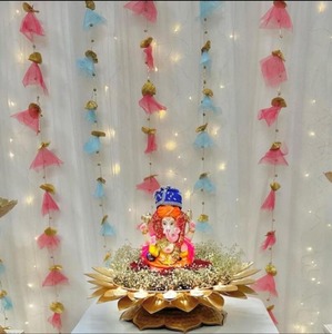 Trending Decorative Net <b>Gota</b> String, Colorful Decoration, Ganpati Backdrop, Festival Party Decoration, Haldi Mehendi Decoration - Product Image 2