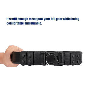 Cinturón Táctico de Cuero de Alta Calidad con Diseño Personalizado, Ligero, de Cuero Vacuno de Grano Completo, Ajustable, con Hebilla Automática - Product Image 2