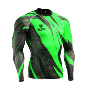 Jiu Jitsu ชุดผดผื่นสำหรับผู้ชายชุดป้องกันผื่นแบบเรียบแขนยาว - Product Image 1