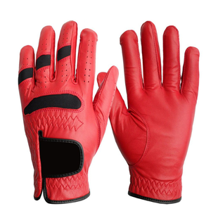 Gants de golf de couleur personnalisée de qualité supérieure en cuir véritable poignées respirantes avec conception de logo personnalisé pour les sports pour le cyclisme - Product Image 3