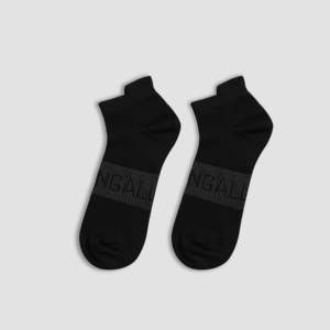 Chaussettes de sport personnalisables avec logo, broderie noire, jacquard, compression, anti-transpiration, respirantes, en fibre de bambou imprimée - Product Image 2