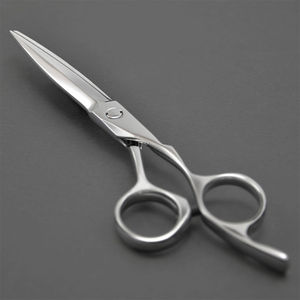 Tijera de peluquero ligera de acero inoxidable, punta recta afilada con cómodo Mango antideslizante, tijeras para el cabello resistentes al óxido - Product Image 6